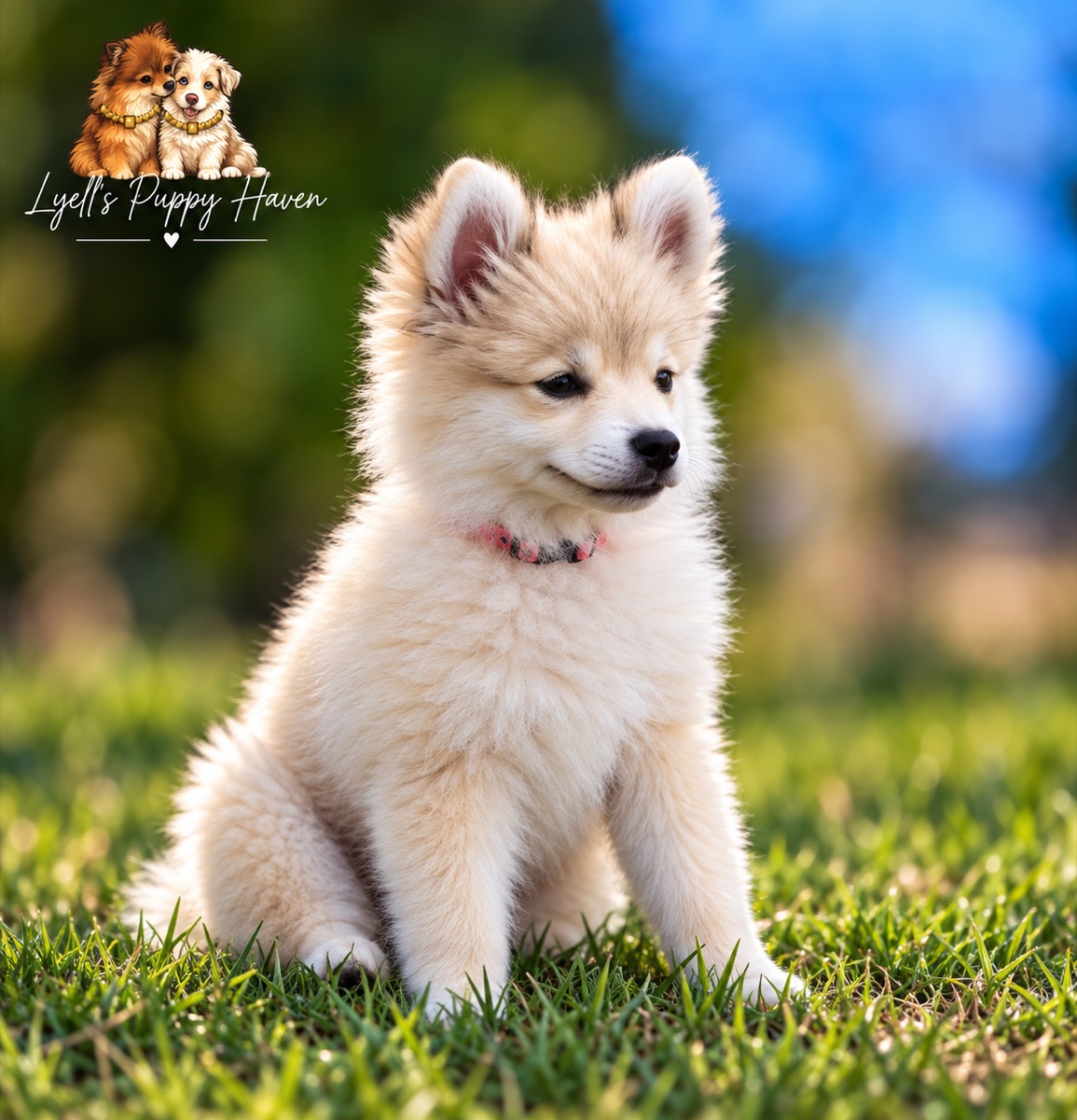 Peanut, a Fox Face Pomeranian raised at Lyell's Puppy Haven
