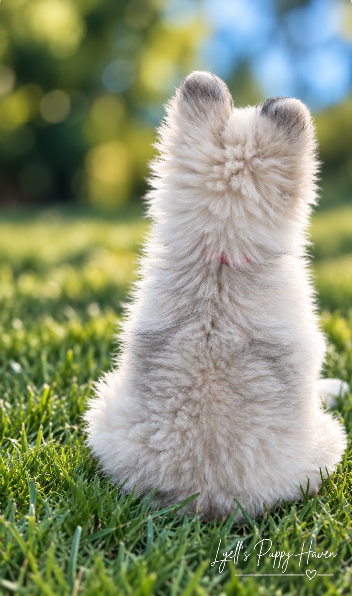 Peanut, a Fox Face Pomeranian raised at Lyell's Puppy Haven