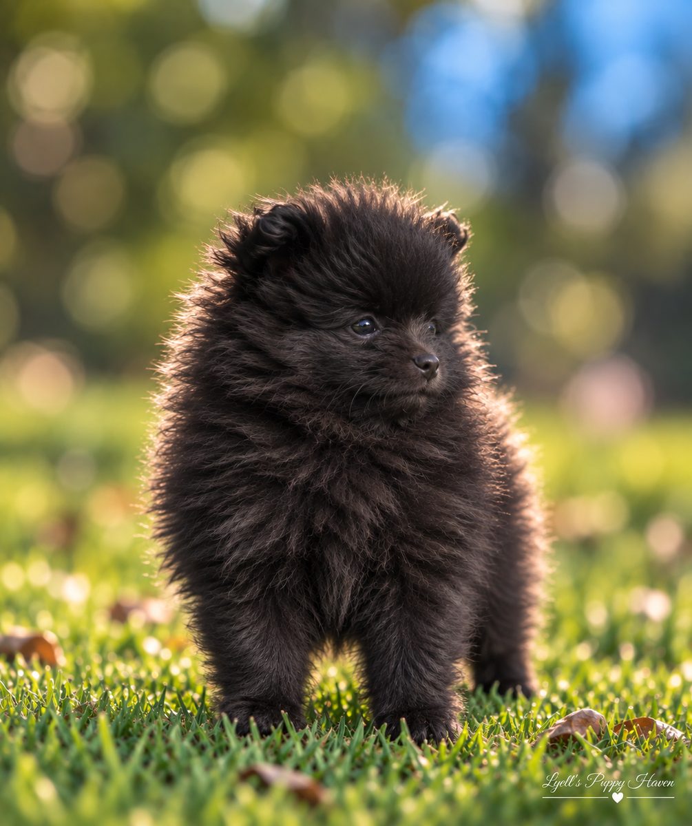 Roku, a AKC Pomeranian puppy