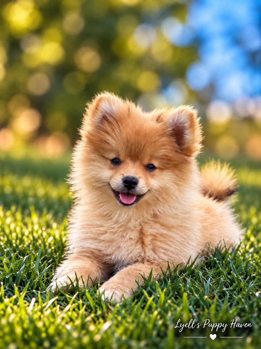 Zaza, a Doll Faced Pomeranian puppy