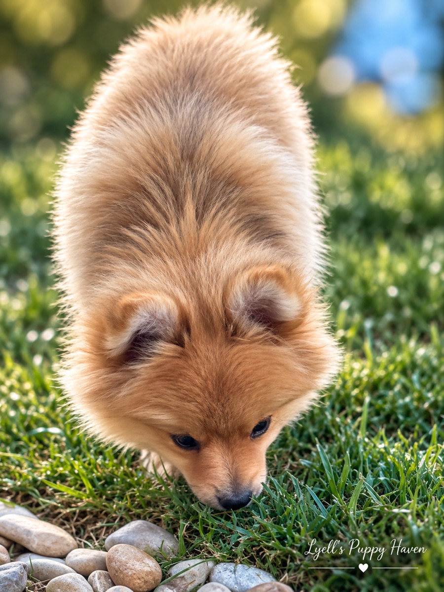 Zaza, a Doll Faced Pomeranian puppy