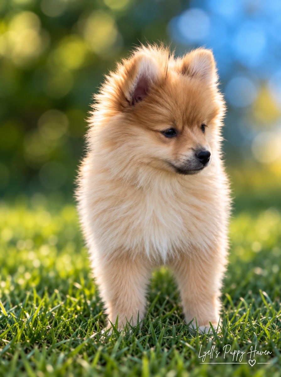 Zaza, a Doll Faced Pomeranian puppy